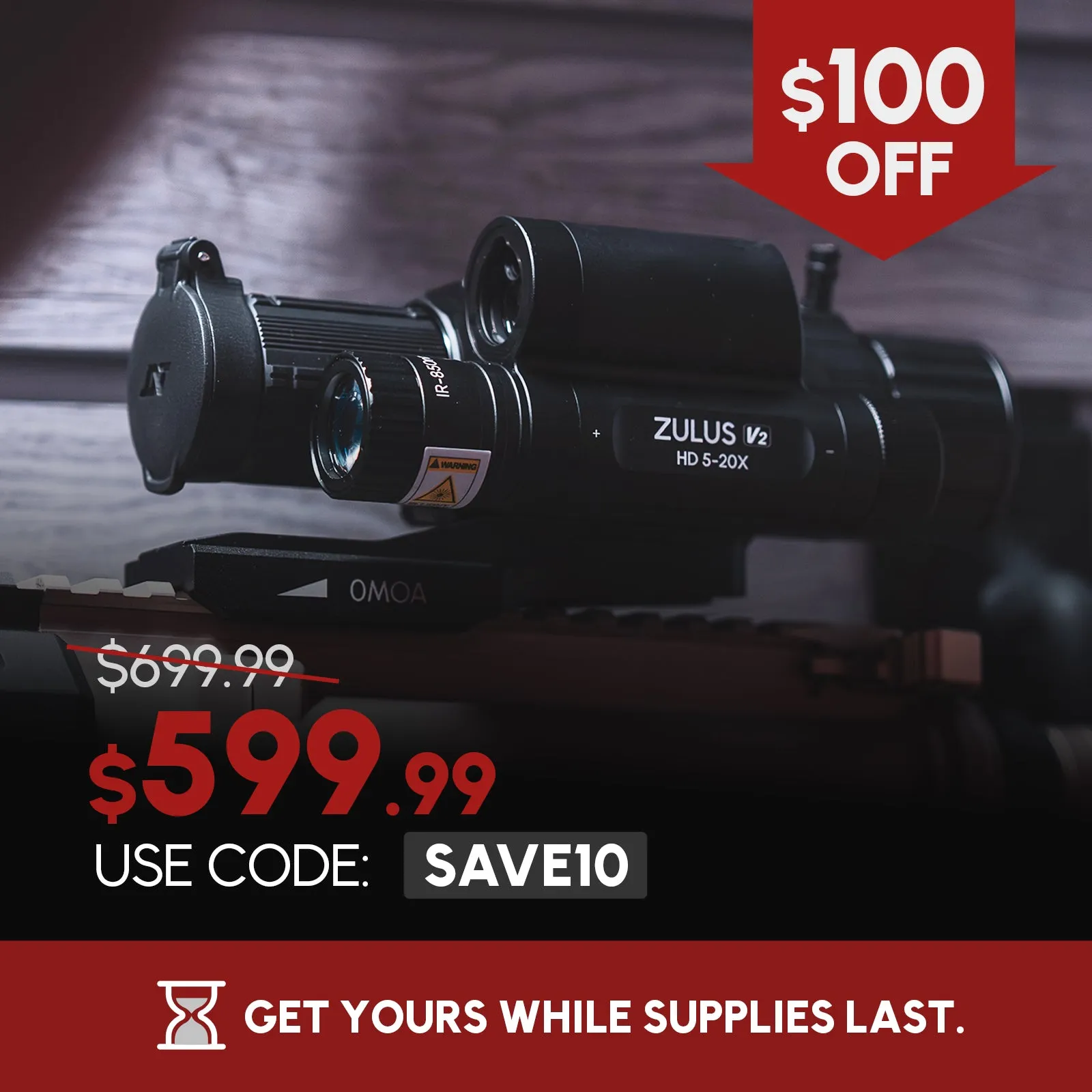 ZULUS HD ZHD520R V2 digital night vision scope with laser rangefinder